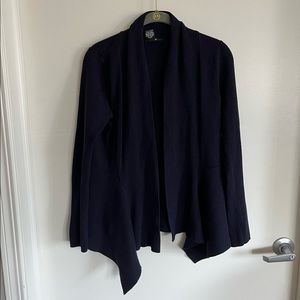 89th & Madison - Asymmetrical cardigan - Navy - Large